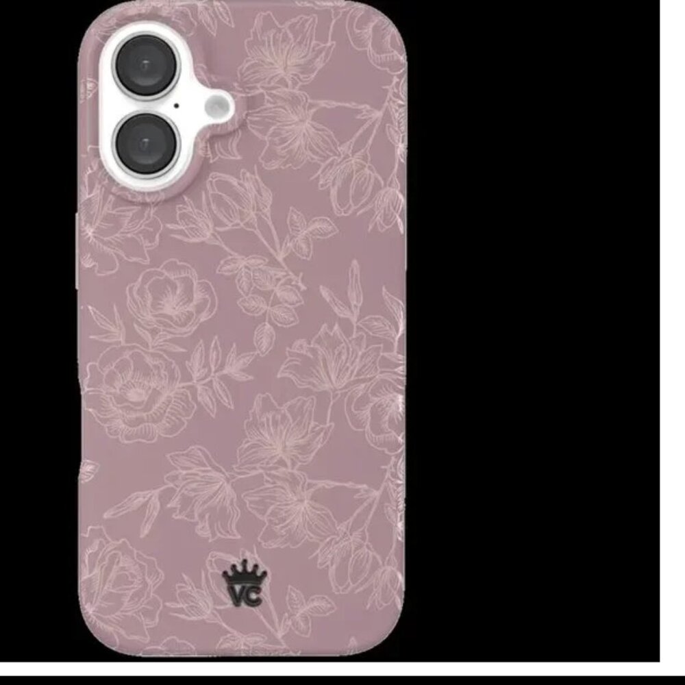 NEW Velvet CaviarRing Dusty Rose Chrome  iPhone 16 Case